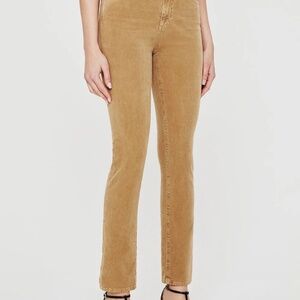 AG Mari High Waist Slim Ankle Straight Leg Corduroy Pants - Size 29
